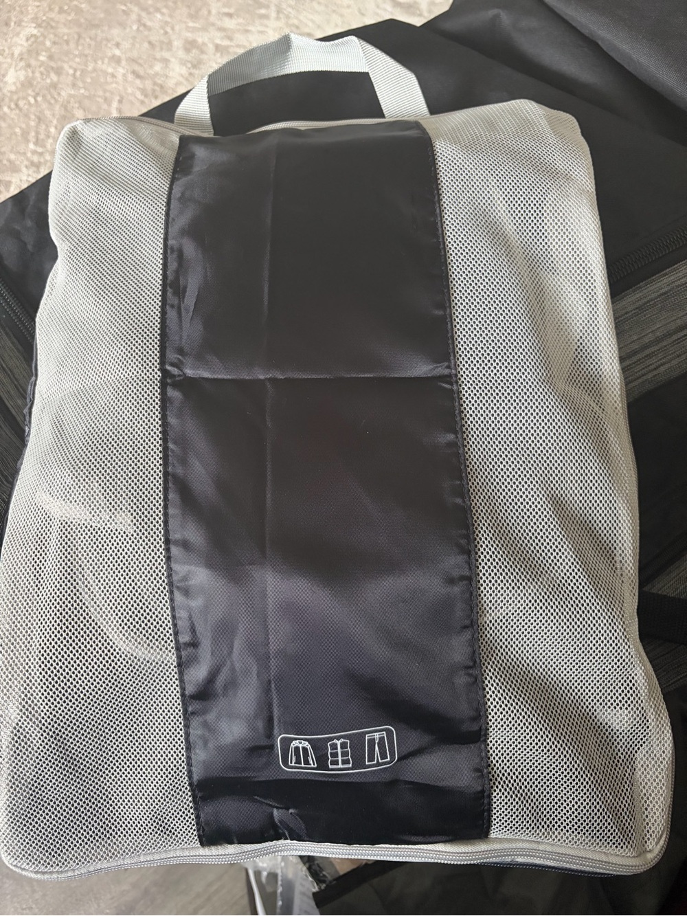 Black and Light Gray Travel Packing Cube - Lightweight Organizer